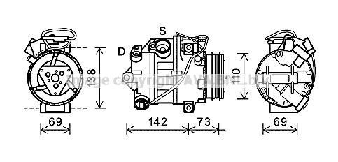 AVA QUALITY COOLING Kompressor,kliimaseade BWAK452